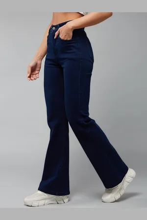 DOLCE CRUDO Women Bootcut High-Rise Stretchable Jeans