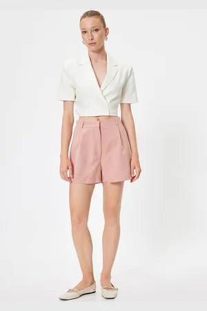 Koton Women Mid-Rise Modal Solid Shorts