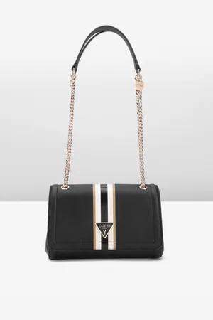 Guess Striped Detail Shoulder Bag