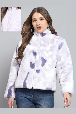 Monte Carlo Women Mock Collar Solid Casual Reversible Padded Jacket