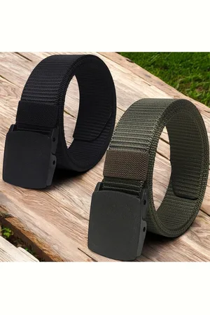 Provogue Men Pack Of 2 Woven Design Belt