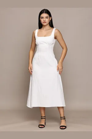 French Connection A-Line Midi Dress