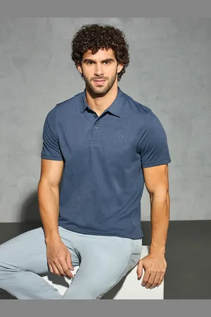 TECHNOSPORT Solid Men Polo Collar Antimicrobial Slim Fit Sport T-shirt