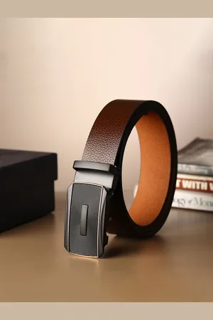 Provogue Men Textured Leather Belt