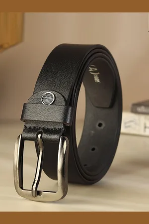 Provogue Men Textured Leather Belt