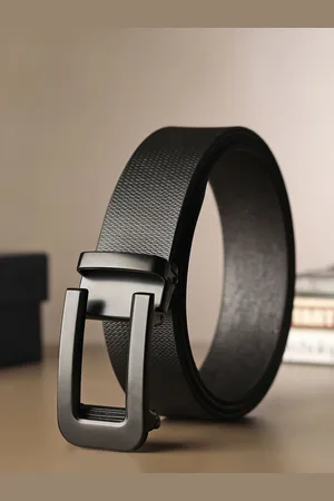 Provogue Men Textured Leather Belt