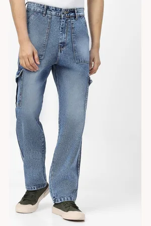 URBANO Men Loose Relaxed Fit Heavy Fade Jeans