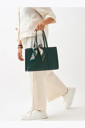 Chumbak Maldives Mini Tote With Scarf | Green
