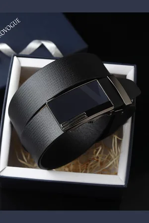 Provogue Men Textured Leather Belt