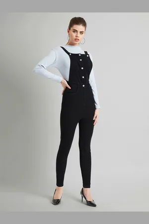 Miss Chase Women Skinny-Fit High Rise Stretchable Denim Dungaree