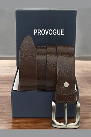 Provogue Men Textured Leather Belt