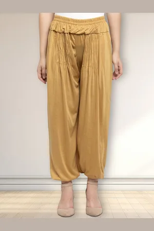 Jinfo Women Slip On Mid - Rise Harem Pant