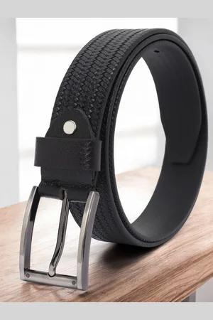 Metronaut Men Textured Leather Belt