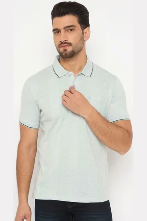 Duke Men Solid Polo Collar Cotton T-shirt
