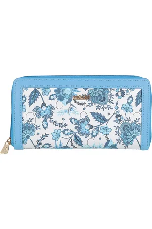 All Things Mochi Women Floral Printed Zip Around Wallet