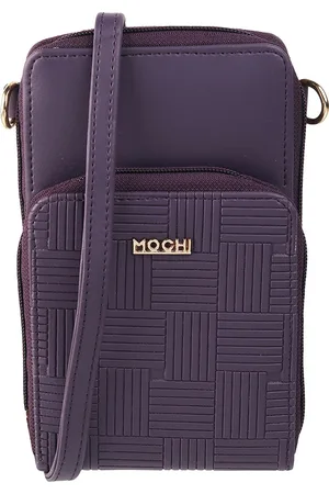 All Things Mochi Women Purple Geometric Zip Around Wallet
