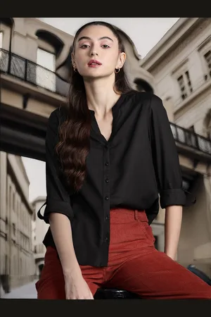 DressBerry Women Solid Casual Shirt