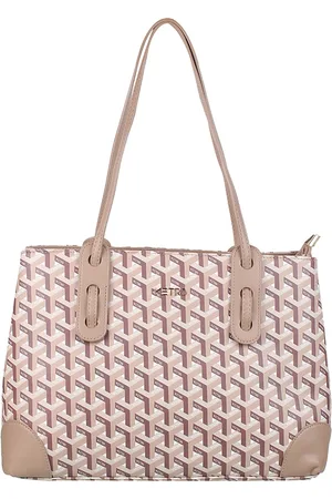 Metro Geometric Printed Structured Shoulder Bag