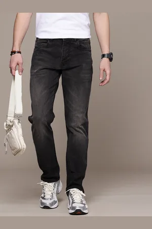 WROGN Men Straight Fit Light Fade Stretchable Jeans