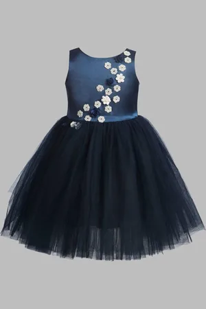 Toy Balloon Kids Girls Self Design Fit & Flare Knee Length Dress