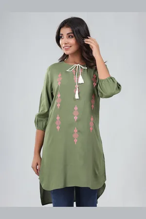 BAESD Embroidered Shirt Style Longline Top