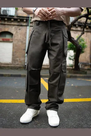 Powerlook Men Loose Fit Cargos Trousers