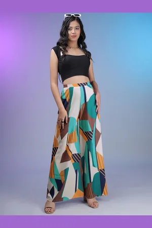 Eyebogler Women Printed High-Rise Trousers