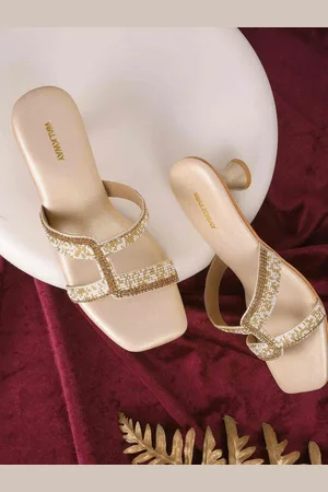 Metro Embellished Block Sandals