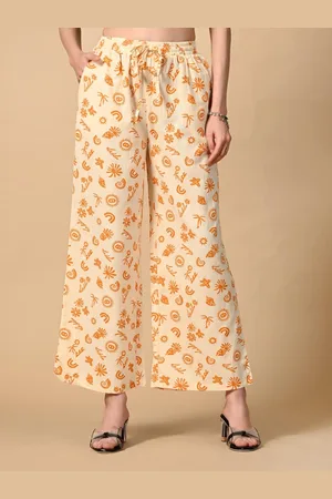 DressBerry Women Printed Pure Cotton Regular Fit Trousers