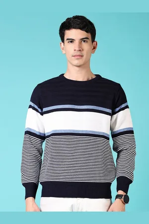 V-Mart Men Striped Pullover