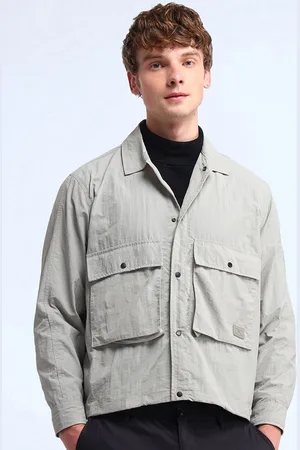 Flying Machine Men Brand Logo Woven Jacket