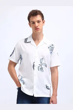 Flying Machine Men Relaxed Floral Opaque Casual Shirt