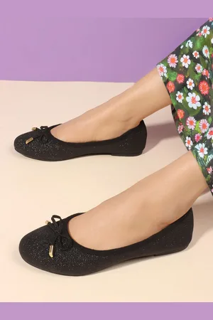 Carlton London Women Embellished Ballerinas with Bows