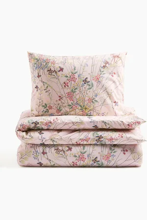 H&M Patterned Cotton Duvet Cover Set
