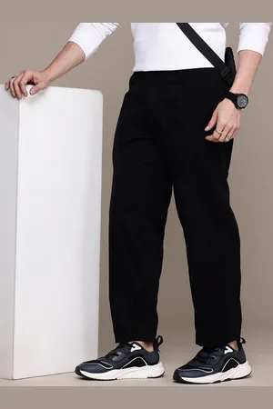 WROGN Men Oversized Pure Cotton Chinos Trousers