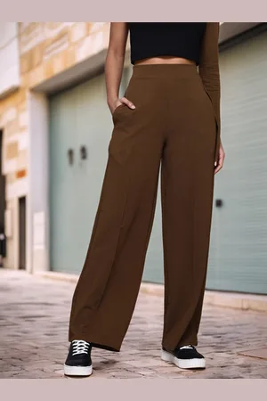 DressBerry Women Smart High-Rise Wrinkle Free Trousers