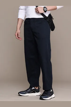 WROGN Men Oversized Pure Cotton Chinos Trousers