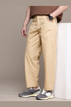 WROGN Men Oversized Pure Cotton Chinos Trousers