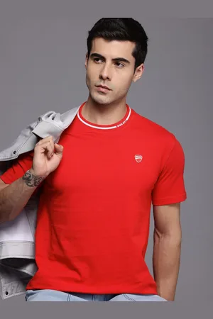 DUCATI Pure Cotton Solid T-shirt