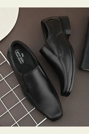 Fashion Victim Men Solid Leather Formal Slip-On Shoes