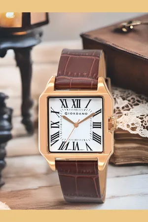 Giordano Women Dial & Leather Textured Straps Analogue Watch GZ-60080-02