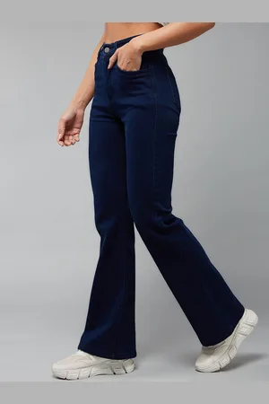 DOLCE CRUDO Women Bootcut High-Rise Stretchable Jeans