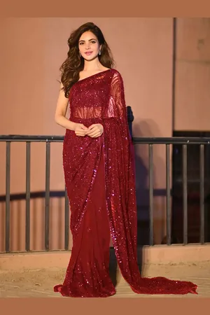 Sangria Women Embellished Saree With Blouse Piece
