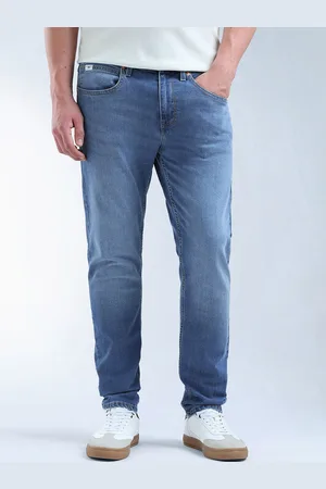 Flying Machine Slash Slim Tapered Fit Jeans