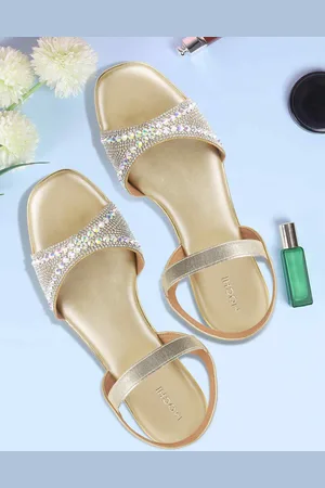 All Things Mochi Women Embellished Block Heel Sandals