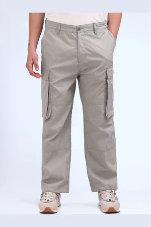Flying Machine Men Loose Fit Cargos Trousers