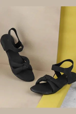 Metro Colourblocked Block Sandals with Bows