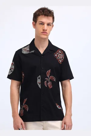 Flying Machine Men Relaxed Opaque Casual Shirt