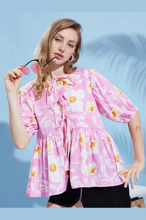 DressBerry Floral Printed Crepe Top