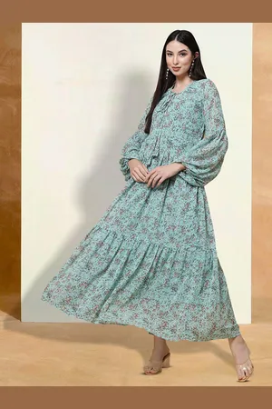 BAESD Floral Print Applique Fit & Flare Dress